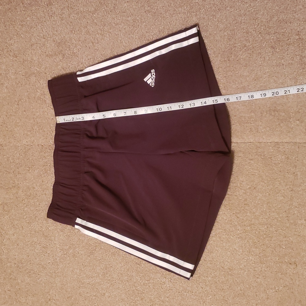 Adidas Women's Tiro Maroon Shorts - Picture 11 of 14